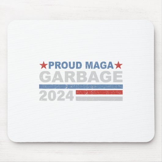 ゴミ誇りを持ったトランプ支持具1 マウスパッド (正面)