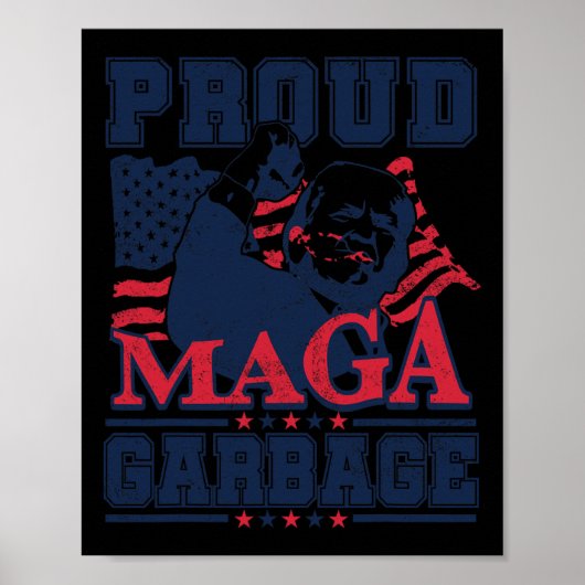 ゴミ誇りを持った投票トランプ2024トランプのサポーターGarb ポスター (正面)