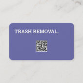 ゴミ除去カスタムQR 名刺 (正面)