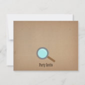 ゴミ集め競争のバースデーパーティ招待状 招待状 (裏面)