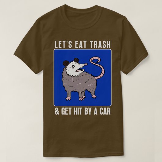 ゴミ食べを1で打つ Tシャツ (デザイン正面)