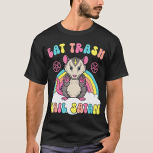 ゴミ食べスヘイルサタンかわいいパステルゴシックサタンPo Tシャツ