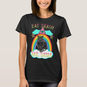 ゴミ食べヘイルサタンラクーンサタン Tシャツ