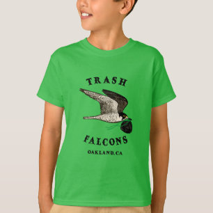 ゴミ《鳥》ハヤブサキッズティー – Oakland Green Tシャツ