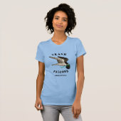 ゴミ《鳥》ハヤブサ公式Tシャツ – ライトブルー Tシャツ (正面フル)