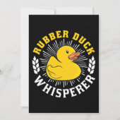 ゴムあひるささやき師 招待状 (正面)