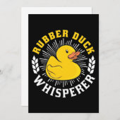 ゴムあひるささやき師 招待状 (正面/裏面)