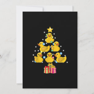 ゴムあひるのクリスマスツリー ダッキー クァック クリスマス 招待状