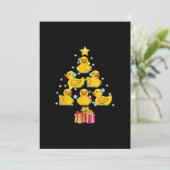 ゴムあひるのクリスマスツリー ダッキー クァック クリスマス 招待状 (スタンド正面)