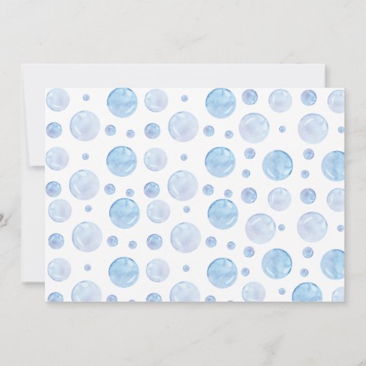 ゴムあひるの誕生日写真感謝カード サンキューカード (裏面)