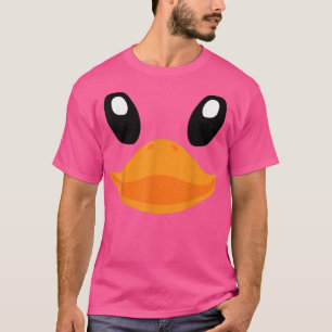 ゴムおもしろいアヒルの衣装スーツ子供の大人のハロウィー Tシャツ