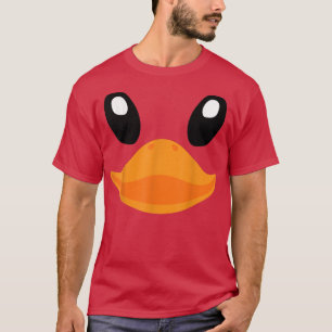ゴムおもしろいアヒルの衣装スーツ子供の大人のハロウィー Tシャツ