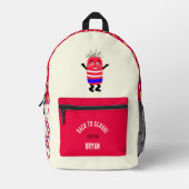 ゴムおもしろいゴム プリントバックパック (正面)