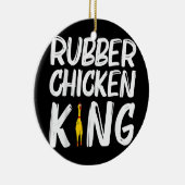 ゴムおもしろいチキンギフト男性へパパゴム セラミックオーナメント (右)