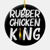 ゴムおもしろいチキンギフト男性へパパゴム セラミックオーナメント (裏面)