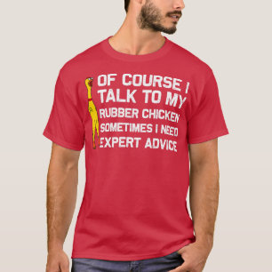 ゴムおもしろいチキンギフト男性女性ゴムチキン Tシャツ