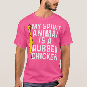 ゴムおもしろいチキンギフト男性女性ゴムチキン Tシャツ