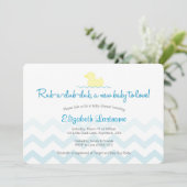 ゴムのあひるちゃんベビーシャワー招待状 招待状 (スタンド正面)