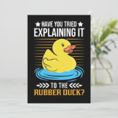 ゴムのあひるに説明する 招待状 (スタンド正面)