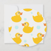 ゴムのあひる 赤ちゃん歓迎会の招待状 招待状 (正面)