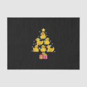 ゴムのアヒルのクリスマスツリー、アヒルのクッククリスマス 薄葉紙 (正面)