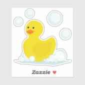 ゴムのアヒル・バブル シール (シート)