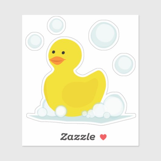 ゴムのアヒル・バブル シール (シート)