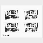 ゴムのスタンプ効果を妨げない 長方形シール (シート)