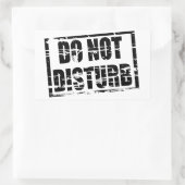 ゴムのスタンプ効果を妨げない 長方形シール (バッグ)