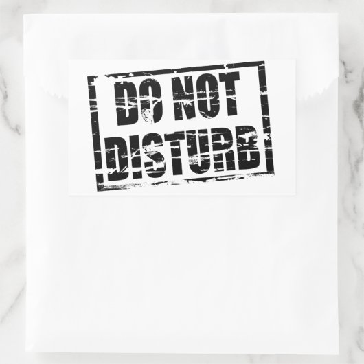 ゴムのスタンプ効果を妨げない 長方形シール (バッグ)