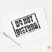 ゴムのスタンプ効果を妨げない 長方形シール (封筒)