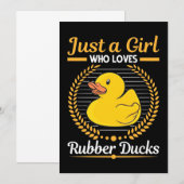 ゴムのダッキーだけが好きな女の子 招待状 (正面/裏面)