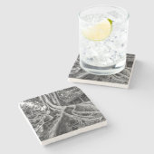 ゴムの塊根 ストーンコースター (横)