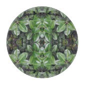 ゴムの木の葉パターン カッティングボード (正面)