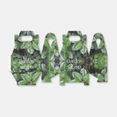 ゴムの木の葉パターン フェイバーボックス (折り畳みなし)