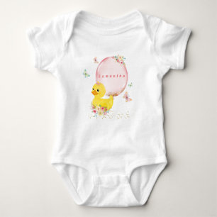 ゴムの水玉の女の子 誕生日1周年 Tシャツ