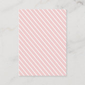 ゴムの水着の女の子 ピンクのベビーシャワー 本のリクエスト エンクロージャーカード (裏面)