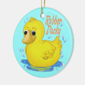 ゴムの鴨 セラミックオーナメント (左)