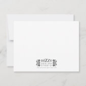 ゴムの黄色いあひるの赤ちゃん歓迎会招待状 招待状 (裏面)