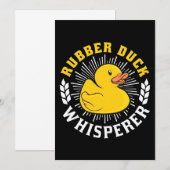 ゴムアヒルささやき手 招待状 (正面/裏面)