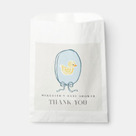 ゴムエレガントダッキー（アヒルちゃん）リボン赤ちゃんシャワー フェイバーバッグ