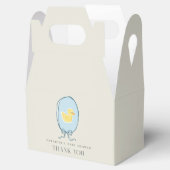 ゴムエレガントダッキー(アヒルちゃん)リボン赤ちゃんシャワー フェイバーボックス (オープン)