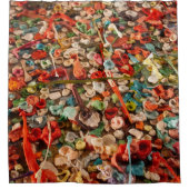 ゴムカラフル壁 シャワーカーテン (正面)