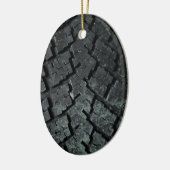 ゴムカートラック自動タイヤ セラミックオーナメント (左)