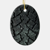 ゴムカートラック自動タイヤ セラミックオーナメント (裏面)