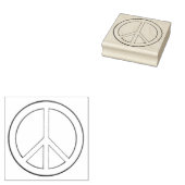 ゴムシンプルスタンプのスケッチ平和サイン概要 ラバースタンプ (押印)