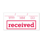 ゴムシンプルスタンプの受取り セルフインキングスタンプ (デザイン)