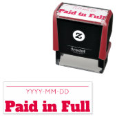 ゴムシンプルスタンプ「全額お支払い」 セルフインキングスタンプ (インサイチュ)