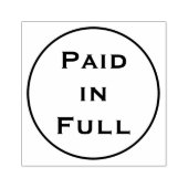 ゴムシンプルスタンプ「全額お支払い」 ラバースタンプ (インプリント)