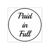 ゴムシンプルスタンプ「全額お支払い」 ラバースタンプ (インプリント)